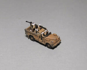 1/144 WWII British LRDG Patrol Truck /w patrol team desert yellow