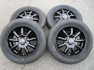 新品セット ZACK JP-209 14インチ 4.5J+45 4H100 新品 23年製 TOYO TIRES トランパス LuK 155/65R14 軽自動車に トーヨータイヤ TRANPATH