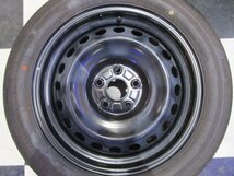 中古 60 プリウス 純正 スチール 17インチ 6.5J+40 5H114.3 中古 23年製 ブリヂストン EP150 195/60R17 ※キャップ無し、1本ガリ傷あり_画像6