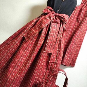 1197　着物リメイク☆ギャザースカート+ガウチョパンツ＆トートバッグストール