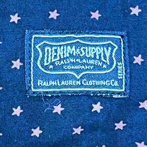 【超希少品】DENIM&SUPPLY RALPH LAUREN ラルフローレン　ネイビー　星柄　半袖ボタンダウンシャツ S〜M程　送料230円_画像7