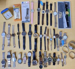 A♪ 腕時計 置時計 大量まとめて ブランドあり 未使用多数 CASIO CITIZEN SEIKO ALBA marc jacobs FOSSIL VALENTINO 他 おまとめ セット