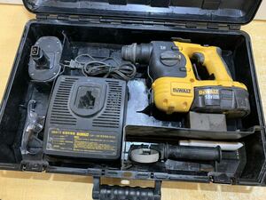 ● DEWALT DC212KZ ハンマドリル バッテリー×2 充電器付き 通電確認/動作確認済