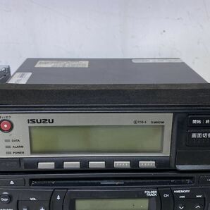 P♪ いすゞ ISUZU 純正 デジタコ AM/FM ラジオ オーディオ まとめ 10点 セット AUX 24V トラック カーオーディオ デッキ 現状品の画像5