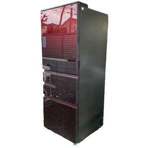A♪ シャープ SHARP SJ-WX55D-R プラズマクラスター冷蔵庫 551L どっちもドア 5ドア グラデーションレッド 直接引き取り歓迎 さいたま市の画像1