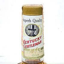 ♪ 【未開栓】KENTUCKY GENTLEMAN ケンタッキー ジェントルマン 旧ボトル BOURBON WHISKEY バーボン ウイスキー 750ml 43% 古酒 特級 _画像4