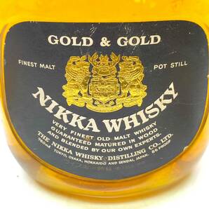 ♪【未開栓】2本セット NIKKA WHISKY ニッカウヰスキー G&G GOLD&GOLD 白びん 白瓶 43% 750ml 特級 ウイスキー 白キャップ 古酒の画像2