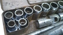 A※ KTC SOCKET WRENCH ソケットレンチセット 17点セット 10-26mm_画像3