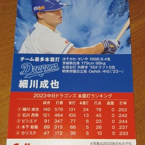 通販限定Amazon最多本塁打中日細川 カルビープロ野球チップスの画像2