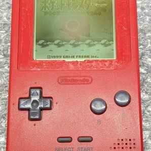 動作確認済 本体のみ ゲームボーイポケット レッド GAMEBOY 匿名配送(ネコポス)