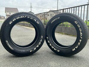 215/65R16C　109/107R　EAGLE＃1　中古タイヤ　2本セット　売り切り　グッドイヤー　ホワイトレター　GOODYEAR