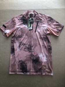 送料無料◆新品◆オークリー SKULL BLURRED MOCK SHIRT◆(M)◆FOA404227-81Y◆OAKLEY スカル 半袖シャツ