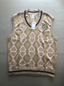 送料無料◆新品◆プーマｘダッパー ダン KNITTED VEST◆US:EU (L)◆539803-89◆PUMAｘDAPPER DAN