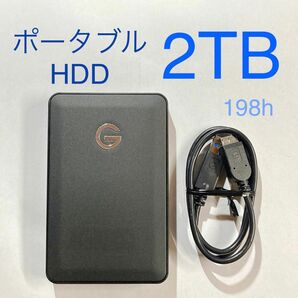 ★ 2TB ポータブルHDD G drive ポータブルハードディスク USB3.0 中古 ★ 