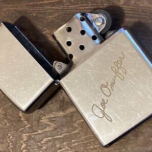 【ZIPPO】1974年製 #250 ”Joe Oneffer” ”Glown” / ハイポリッシュクロームフィニッシュ + オートグラフ / 状態良好の個体の画像5