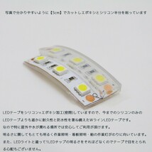 完全防水 LEDテープライト ダブル 12v 5m ホワイト 白 作業灯 カーポート照明 船舶 漁船 照明 ボート_画像5