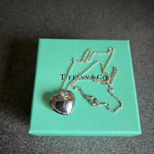 最終値下げ　Tiffany フォールドハート ネックレス シルバー