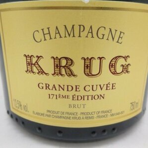 未開栓 洋酒 クリュッグ グランドキュベ エディション171 KRUG GRANDE CUVEE シャンパン 750ml 12.5% 送料無料の画像2