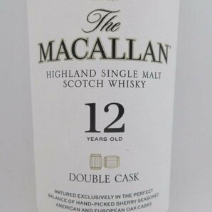 未開栓 洋酒 マッカラン 12年 ダブルカスク MACALLAN DOUBLE CASK 700ml 40% 6本セット 送料無料の画像2