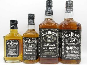 未開栓 洋酒 ジャックダニエル No.7 JACK DANIEL'S 200-1000ml 4本セット テネシーウイスキー 送料無料