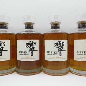 [福岡県内限定発送] 未開栓 サントリー 響 ジャパニーズハーモニー 700ml 43% 旧キャップフィルム 4本セット 正規品保証 送料無料の画像2