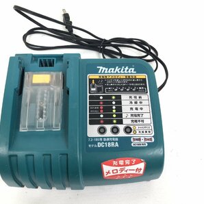 動作品 makita マキタ 7.2-18V用 DC18RA 急速充電器 AC100V専用 S04-02の画像1