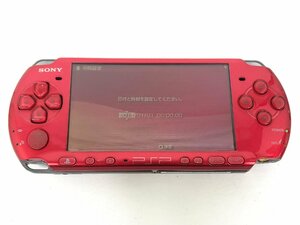 1円～ 動作品 SONY ソニー PSP プレイステーションポータブル PSP-3000 レッド F04-13