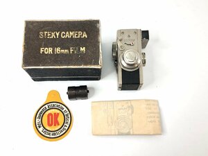 1円～ Steky ステキー 16mm 1:3.5 F=25mm ミニカメラ フィルムカメラ 説明書 タグ付き F04-38