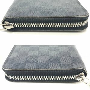 Louis Vuitton ルイヴィトン ジッピー・オーガナイザー ダミエ N63077 ラウンドファスナー ブラック 2つ折り 長財布 F04-19の画像3