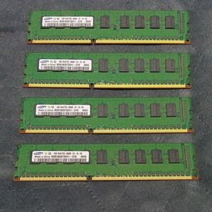 SAMSUNG 1GB 1R×8 PC3-8500E-07-10-D0 ４枚　合計4GB