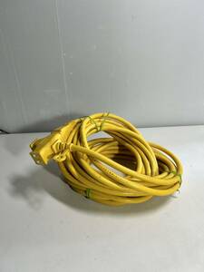  height .3tsu. color extender 10m [ work for power supply wiring ] JET COD-1003YA yellow 15A.125V.1500W. soft type storage present condition goods No.871