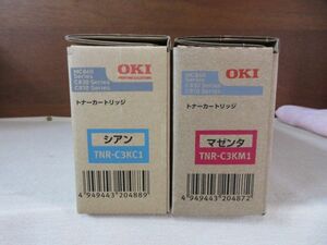 OKI 純正トナーカートリッジ TNR-C3KM1,TNR-C3KC1 マゼンダ,シアン 2本セット 新品