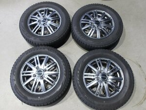 (R06/04/20) ● 13インチ /社外アルミホイール / スタッドレスタイヤ / 155/70R13 75Q / 4本 / 中古 / 2022年製造 /