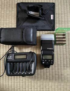 GODOX ソニー用 TT350デジタルカメラフラッシュ 充電器電池セット