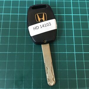 HD14103 点灯あり V刻印 希少 ホンダ キーレス 2B 2ボタン オデッセイ フィット エリシオン ストリーム CR-V等 GE6 RR1