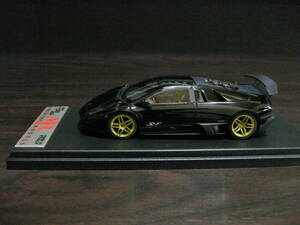 MR Collection 1/43 Lamborghini Murcielago LP640-4 SV Black & Gold Wheel Ltd 10 pcs