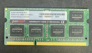 panram D3N1600PS-8G DDR3-1600 PC3-12800 8GB PCメモリ