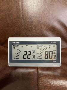 佐藤計量器/SATO 温湿度計 高精度 デジタル温湿度計PC-7700II ①
