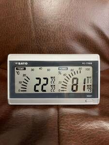 佐藤計量器/SATO 温湿度計 高精度 デジタル温湿度計PC-7700II ③
