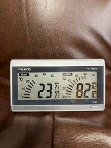 佐藤計量器/SATO 温湿度計 高精度 デジタル温湿度計PC-7700II ④