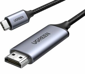 UGREEN USB Type C HDMI 変換ケーブル 4K 1m ナイロン編み オスーオス HDMI 変換ケーブル