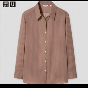 新品タグ付　UNIQLO シアーストライプシャツ　ユニクロ　ざら