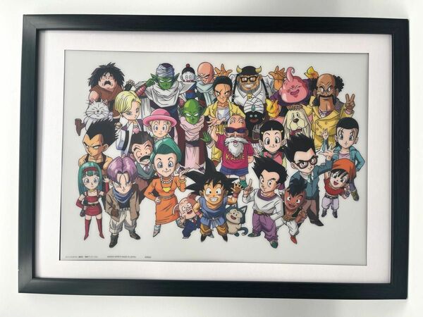 ⑥ドラゴンボール イラストボード ビジュアルシートポスター 額付き 鳥山明