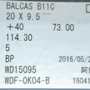 ★希少★ WALD BALCAS B11C ヴァルド バルカス 20インチタイヤホイールセット!! PCD 114.3 / 8.5j / 9.5j / +33 / +40 着払いです。の画像7