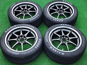 希少 CE28 RAYS VOLK RACING 15インチ 4本 7J +28 PCD100 4穴 195/45R15 ボルクレーシング シビック ロードスターなどに 着払いです。