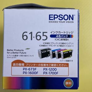 【未使用】 EPSON エプソン 純正 インクカートリッジ IC4CL6165A 4色パック (ペン・糸) ICBK61 / ICC65A1 / ICM65A1 / ICY65A1の画像4