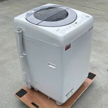 大容量 ! ! ◇シャープ 洗濯機 2021年製 8Kg インバーター搭載 低騒音 高い洗浄力 ESーGV8E 洗浄済み ! !_画像8