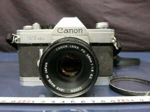 L5554 Canon キャノン TLb フィルムカメラ 一眼カメラ 一眼レフカメラ レンズ/FD 50mm 1:1.8 S.C.