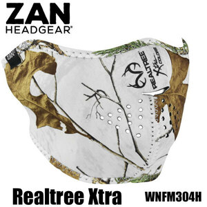 ZAN headgear/ザンヘッドギア ネオプレン　ハーフフェイスマスク『Realtree Xtra-WNFM304H』リアルツリー