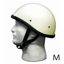 装飾用ハーフヘルメット　タイプ：スモーキー　HA-02－アイボリー－サイズM_画像1